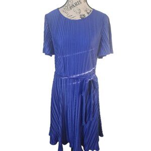 DKNY Women's Royal Blue Midi Dress